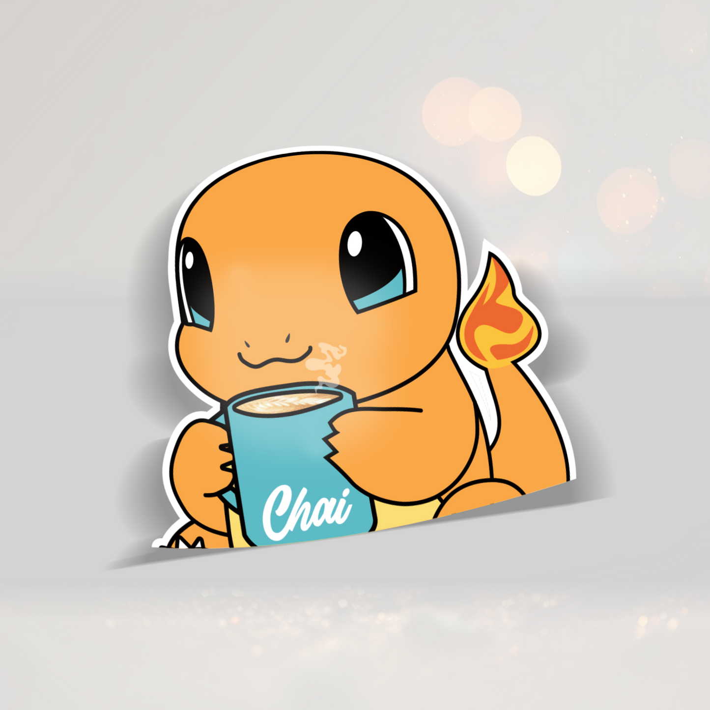 Charmander Peeker Printed Sticker