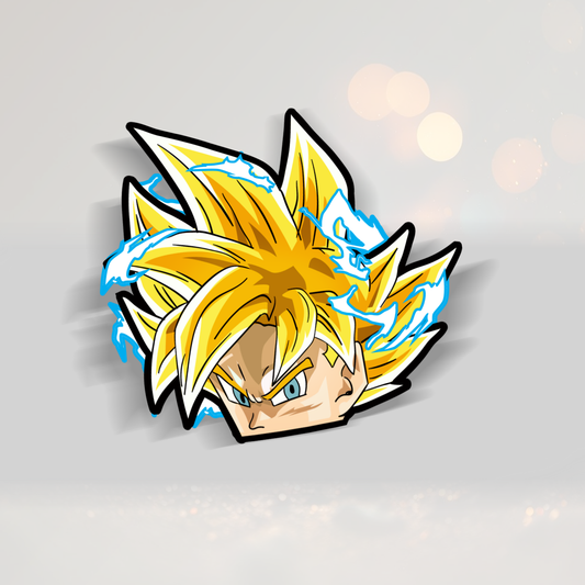 Goku - Dragon Ball Z Peeker Printed Sticker