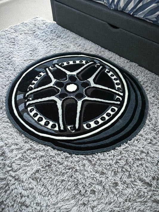 Hand Tufted Wheel Rug - Blitz 03