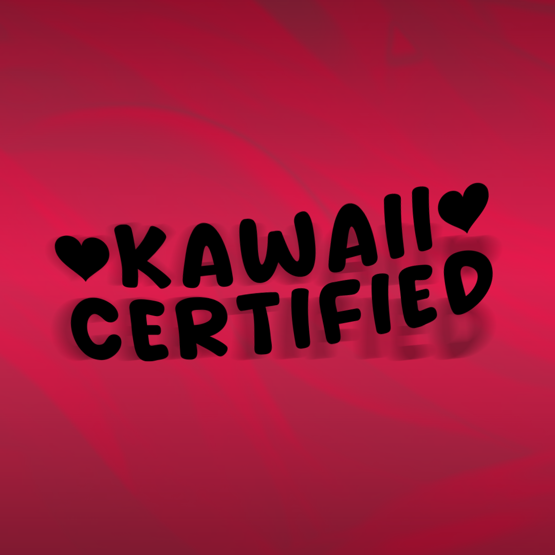 Autocollant découpé certifié Kawaii 