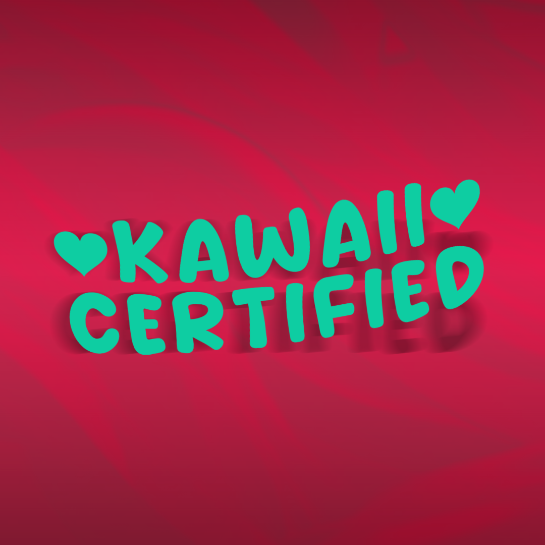 Autocollant découpé certifié Kawaii 