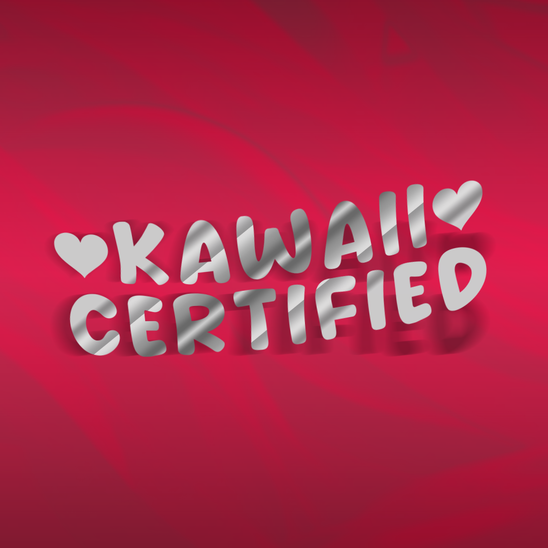 Autocollant découpé certifié Kawaii 