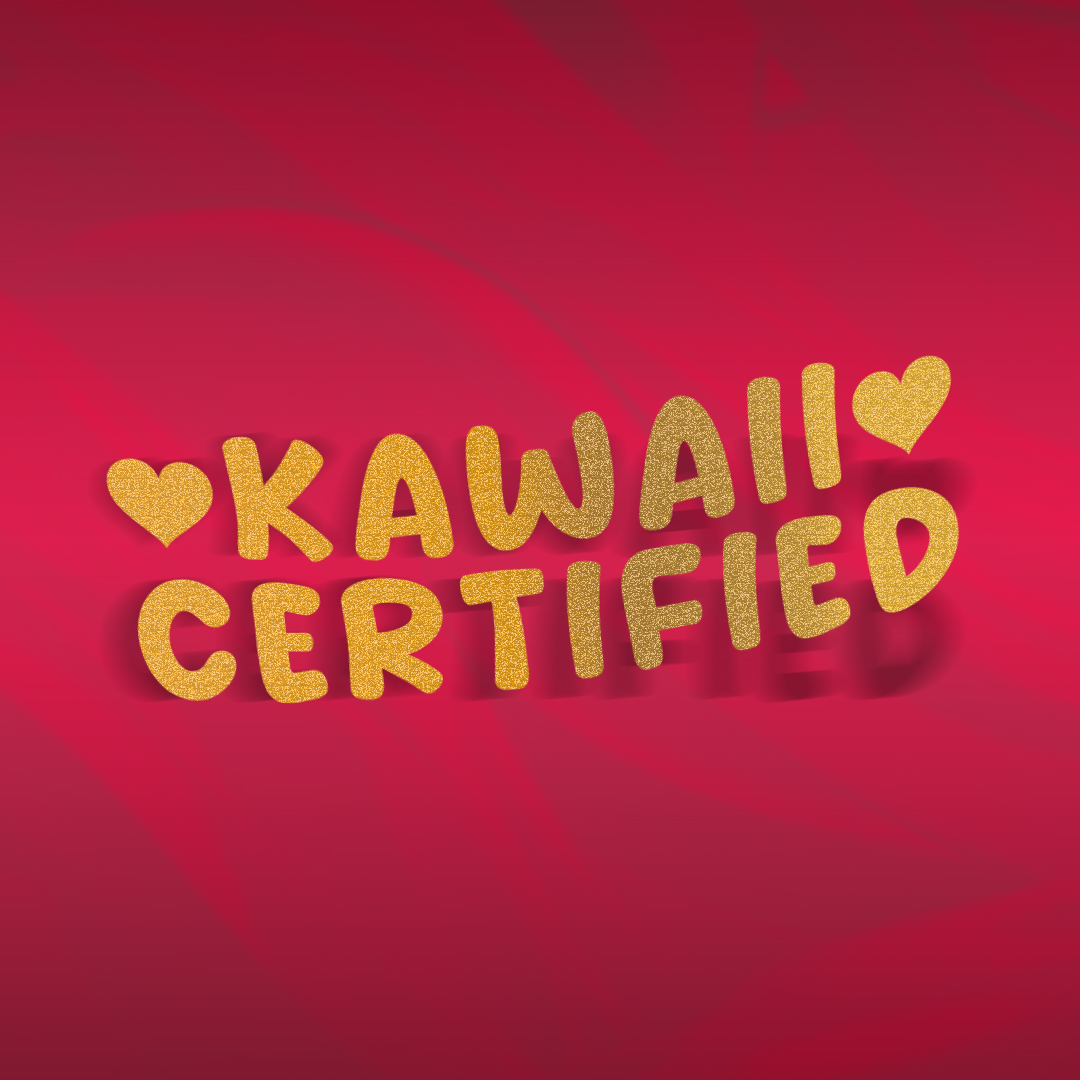 Autocollant découpé certifié Kawaii 