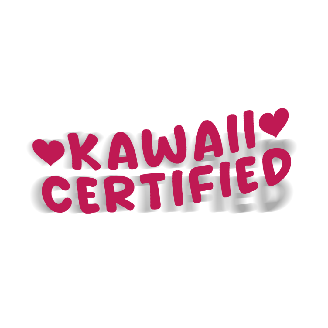 Autocollant découpé certifié Kawaii 