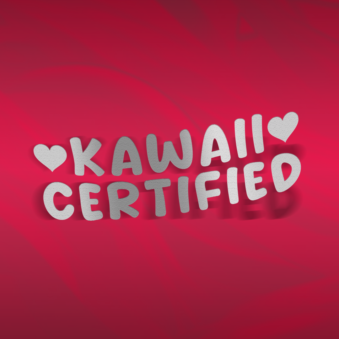 Autocollant découpé certifié Kawaii 