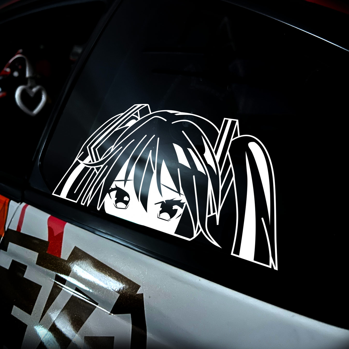 Autocollant découpé Miku Peeker 