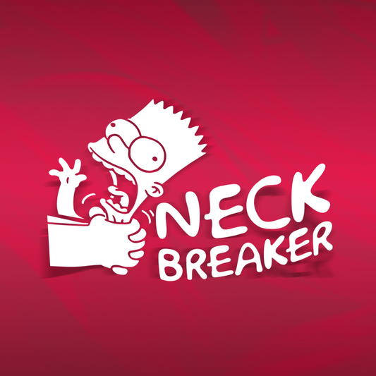 Neck Breaker Diecut Sticker