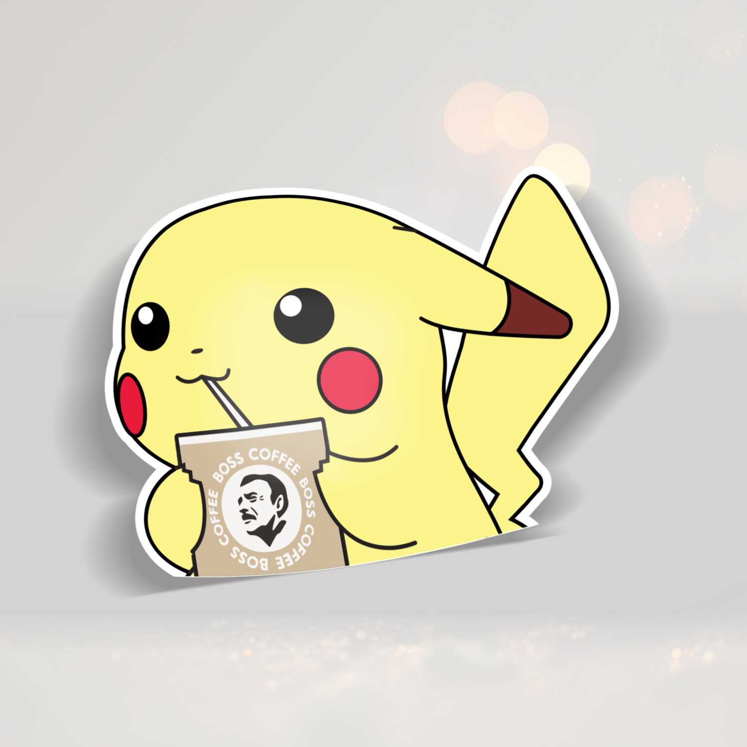 Pikachu Peeker Printed Sticker