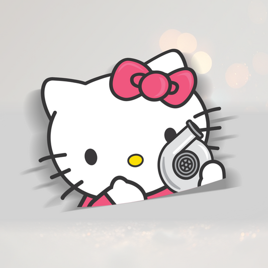 Hello Kitty Peeker Printed Sticker