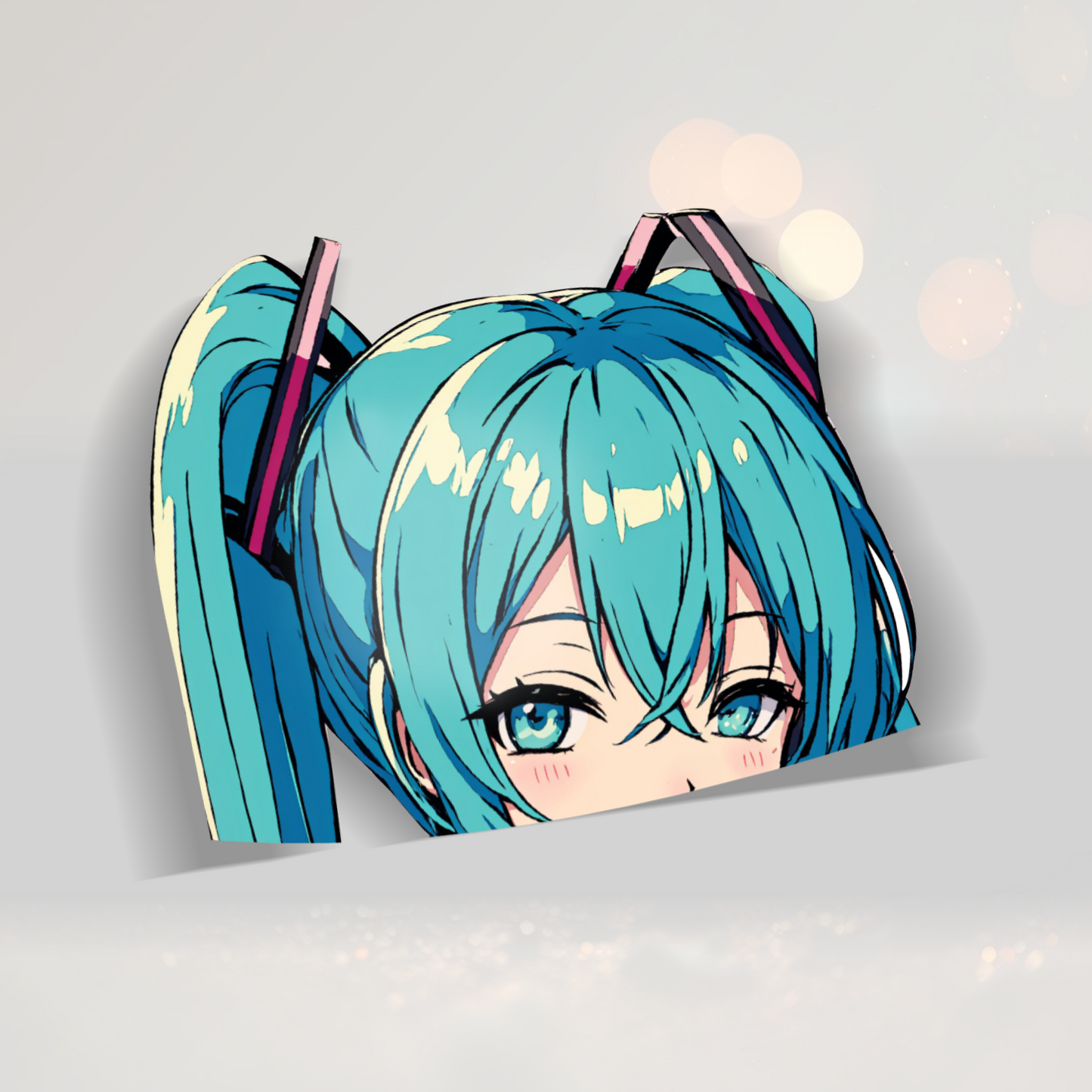 Miku Peeker Printed Sticker