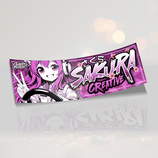 Sakura Anime Girl Slap Sticker